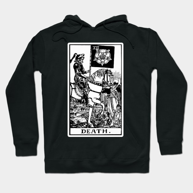 Death tarot card hoodie top
